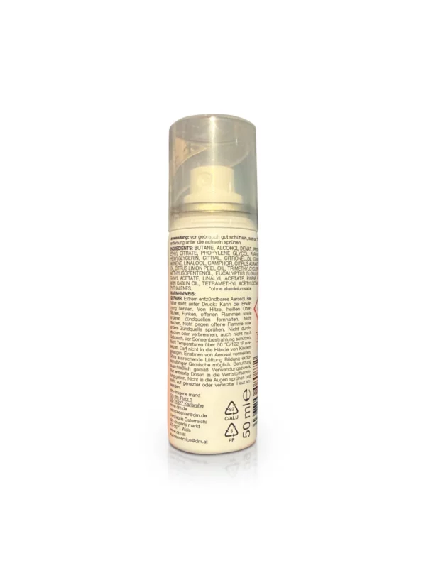 Refreshing deodorant spray, travel size, 50 ml