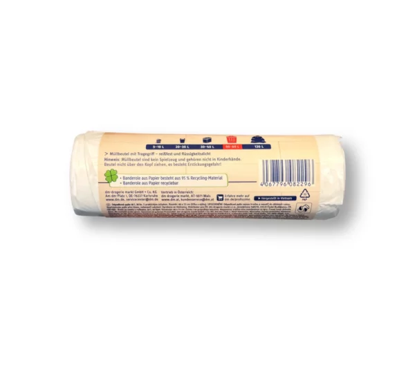 Bin liners 50 l with carrying handle, 20 pcs