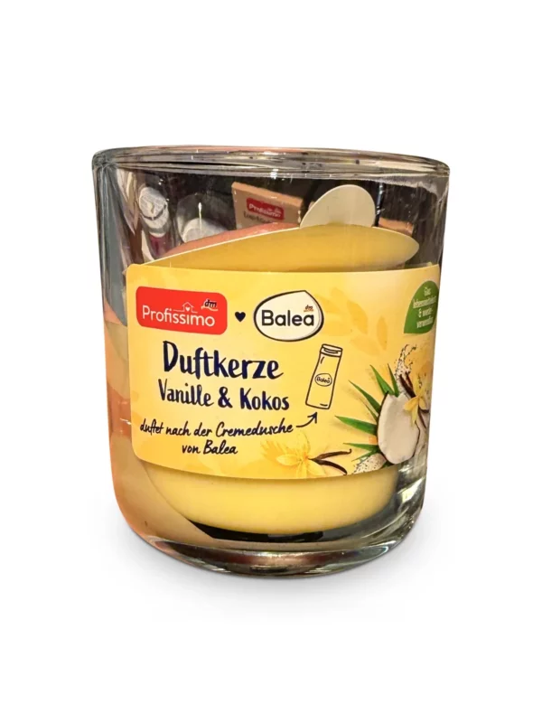 Scented candle in a jar vanilla & coconut, 1 pc