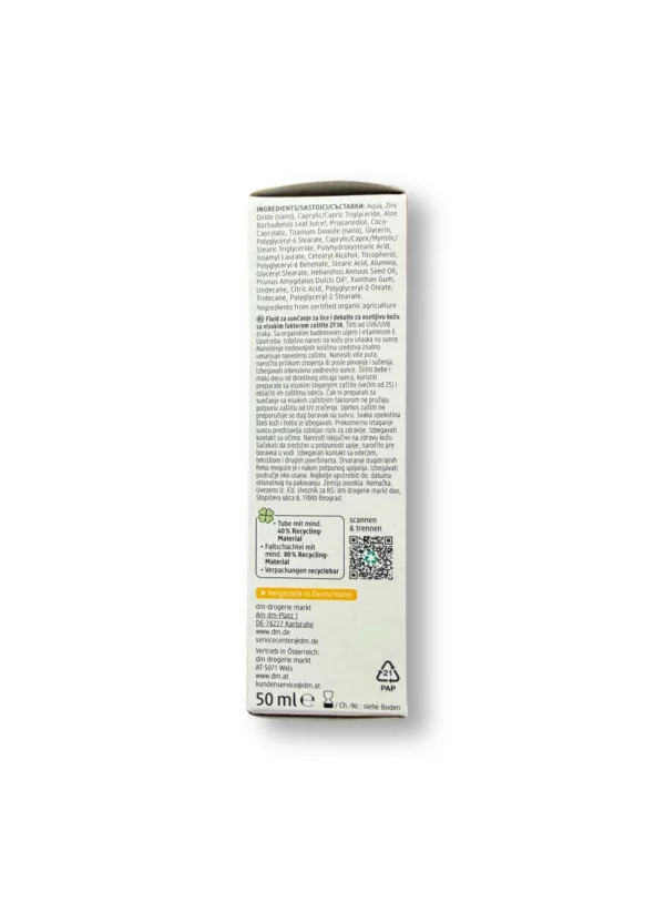 Sun fluid face sensitive, SPF 30, 50 ml