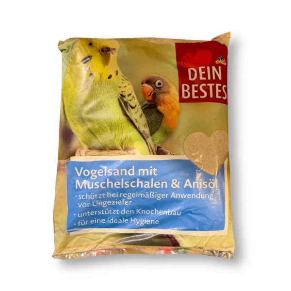 Kleintierstreu, Vogelsand mit Muschelgrit & Anisöl, 2,5 kg
