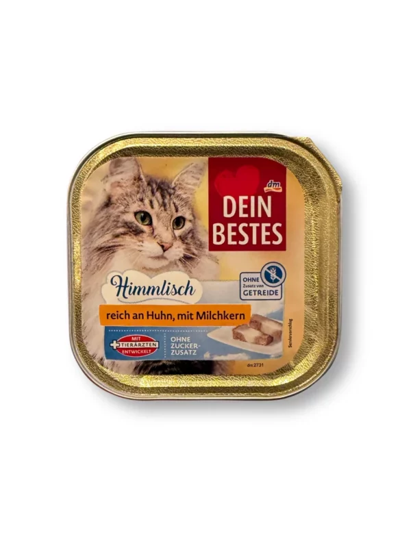 Nassfutter Katze reich an Huhn mit Milchkern, Himmlisch, 100 g
