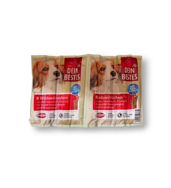 Hundeleckerli Rindswürstchen (8 Stück), 88 g
