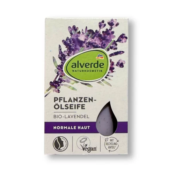 Seifenstück Pflanzenölseife mit Lavendel, 100 g