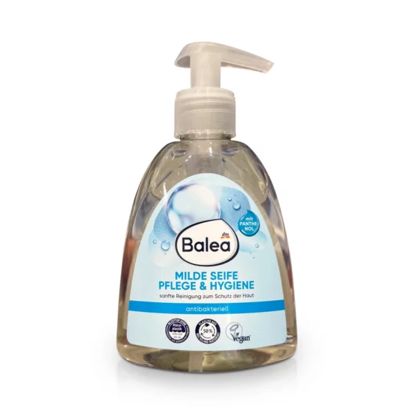 Flüssigseife, milde Seife Pflege & Hygiene, antibakteriell, 300 ml Flüssigseife, milde Seife Pflege & Hygiene, antibakteriell, 300 ml