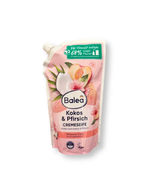 Cremeseife Pfirsich & Kokos Nachfüllpack, 500 ml