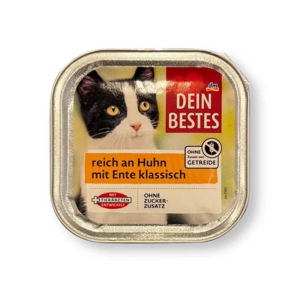 Nassfutter Katze reich an Huhn mit Ente, 100 g Nassfutter Katze reich an Huhn mit Ente, 100 g