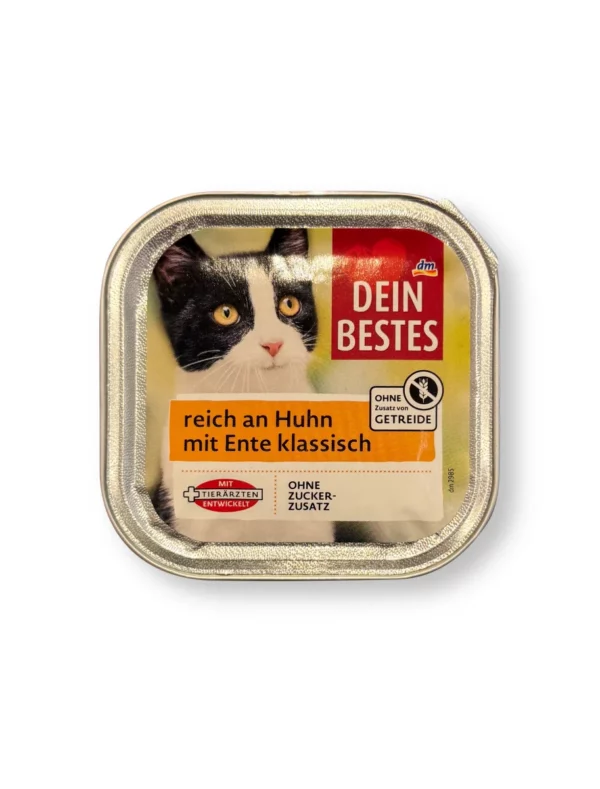 Nassfutter Katze reich an Huhn mit Ente, 100 g Nassfutter Katze reich an Huhn mit Ente, 100 g