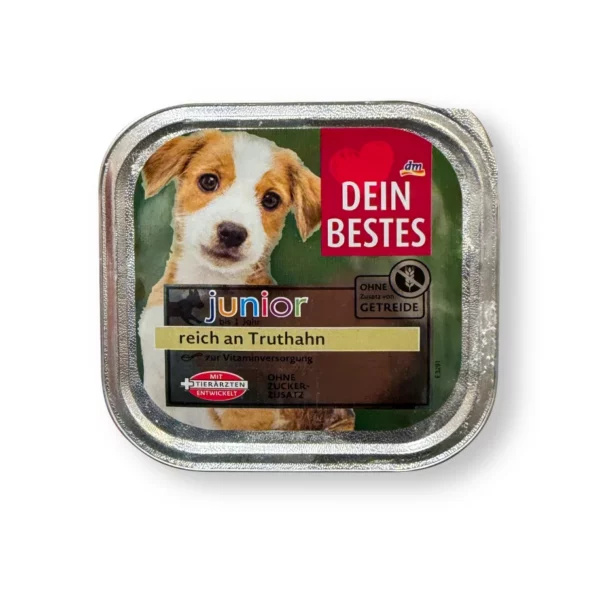 Nassfutter Hund Welpen reich an Truthahn, Junior, 150 g Nassfutter Hund Welpen reich an Truthahn, Junior, 150 g