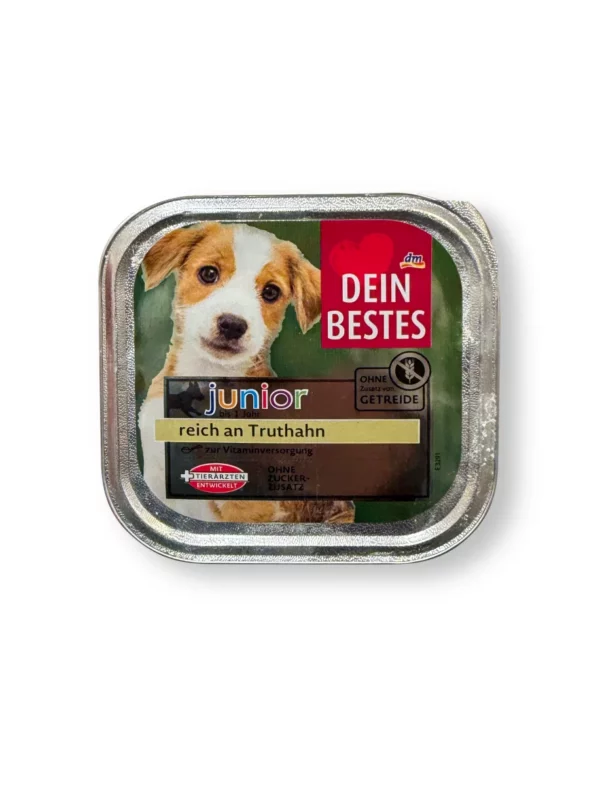 Nassfutter Hund Welpen reich an Truthahn, Junior, 150 g