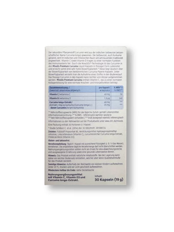 Premium Curcuma Liquid-Kapseln 30 St, 19 g