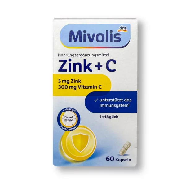 Zink + C Kapseln 60 St, 38 g