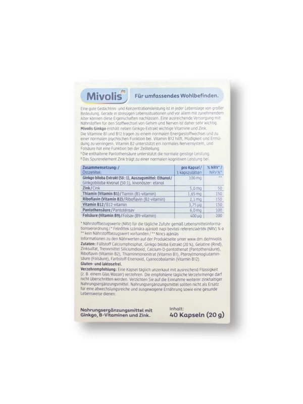 Ginkgo Kapseln 40St, 20 g Ginkgo Kapseln 40St, 20 g