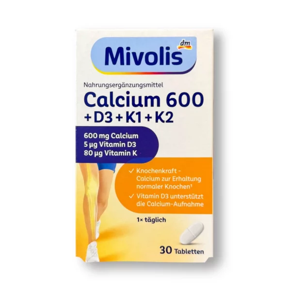 Calcium 600 + D3 + K1 + K2 Tabletten 30 St, 50 g