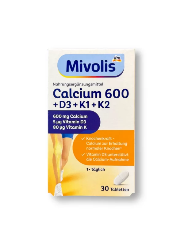 Calcium 600 + D3 + K1 + K2 Tabletten 30 St, 50 g
