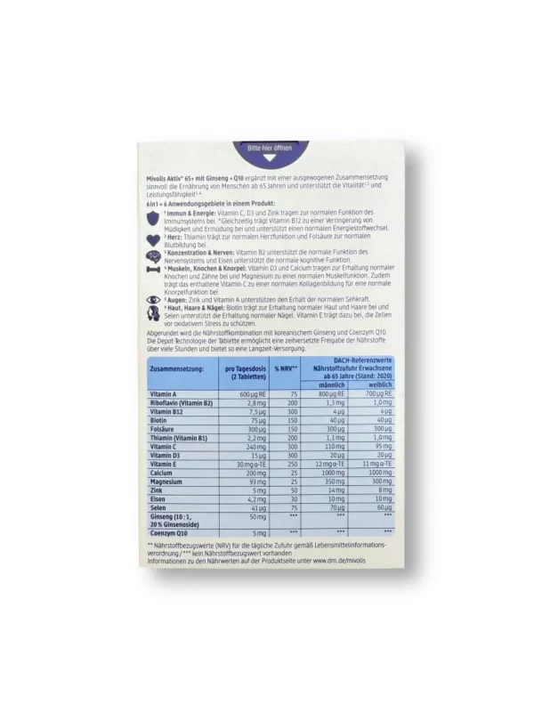 Aktiv 65+ Tabletten 60 St, 51 g