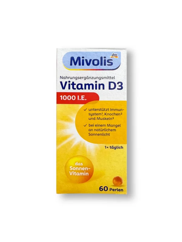 Vitamin D3 Perlen 1000 I.E. 60 St, 13,3 g