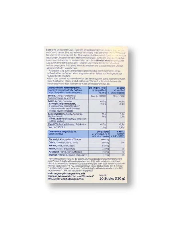Elektrolyte Sticks 20St, 120 g