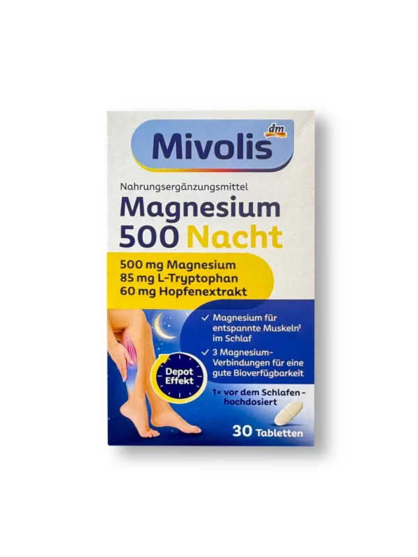 Magnesium 500 Nacht Depot Tabletten, 30 St, 44 g Magnesium 500 Nacht Depot Tabletten, 30 St, 44 g
