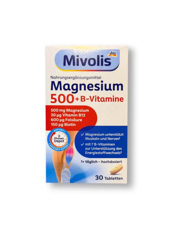 Magnesium 500 + B-Vitamine 2-Phasen Depot Tabletten 30 St, 45 g
