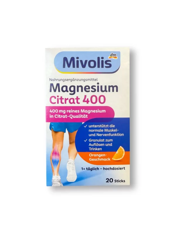 Magnesium Citrat 400 Granulat Sticks 20 St, 120 g