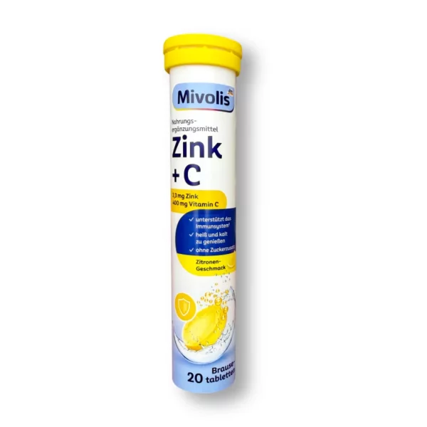 Zink + C Brausetabletten 20 St, 82 g