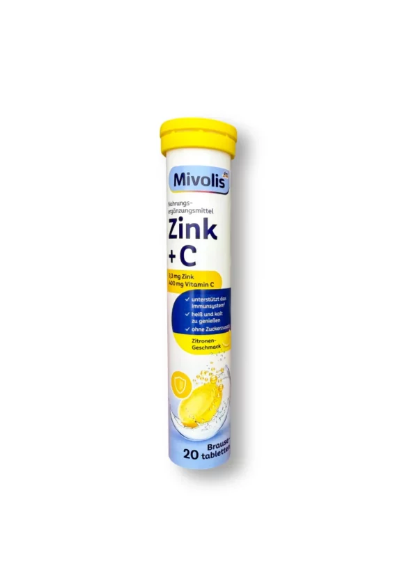 Zink + C Brausetabletten 20 St, 82 g