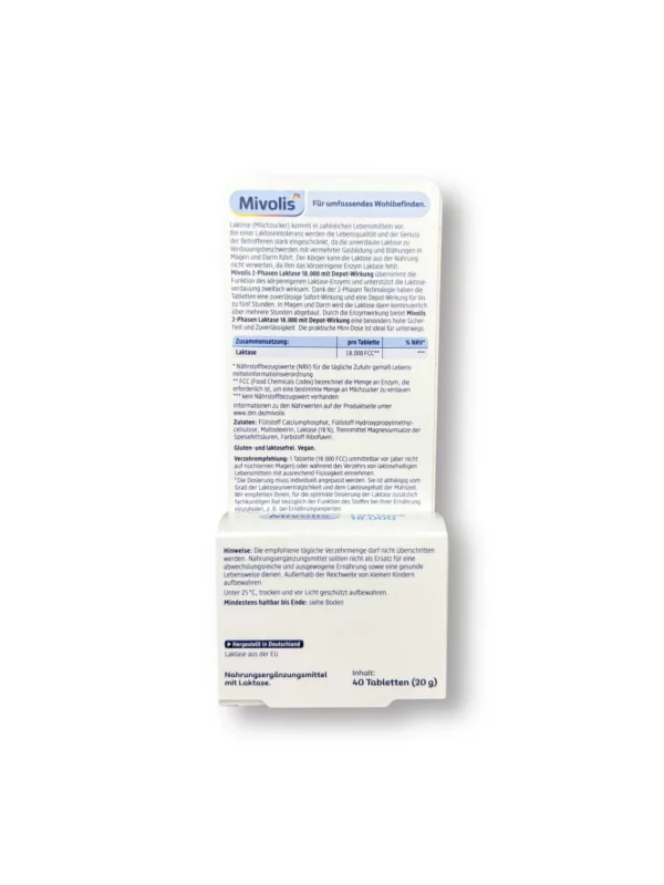 Laktase 18.000 2-Phasen Tabletten 40 St, 20 g Laktase 18.000 2-Phasen Tabletten 40 St, 20 g