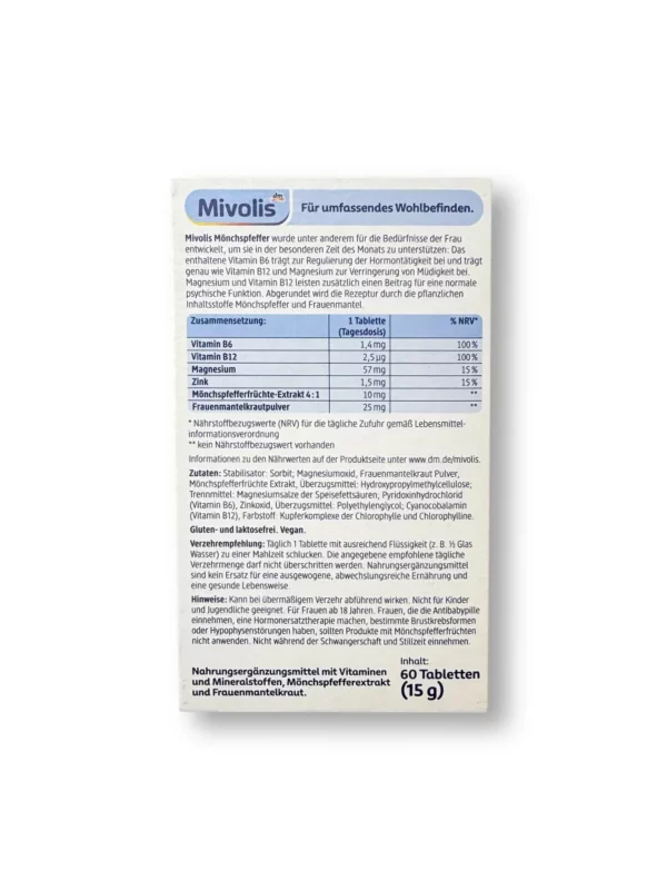 Mönchspfeffer Tabletten 60 St, 15 g