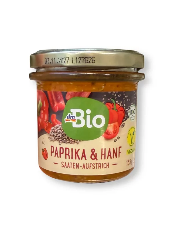 Brotaufstrich, Saatenaufstrich Paprika & Hanf, 135 g Brotaufstrich, Saatenaufstrich Paprika & Hanf, 135 g