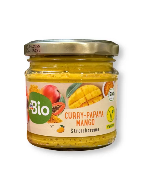 Brotaufstrich, Streichcreme Curry-Papaya Mango, 180 g Brotaufstrich, Streichcreme Curry-Papaya Mango, 180 g