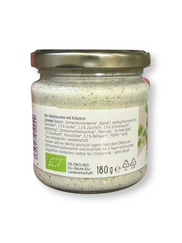 Brotaufstrich, Streichcreme Gartenkräuter, 180 g
