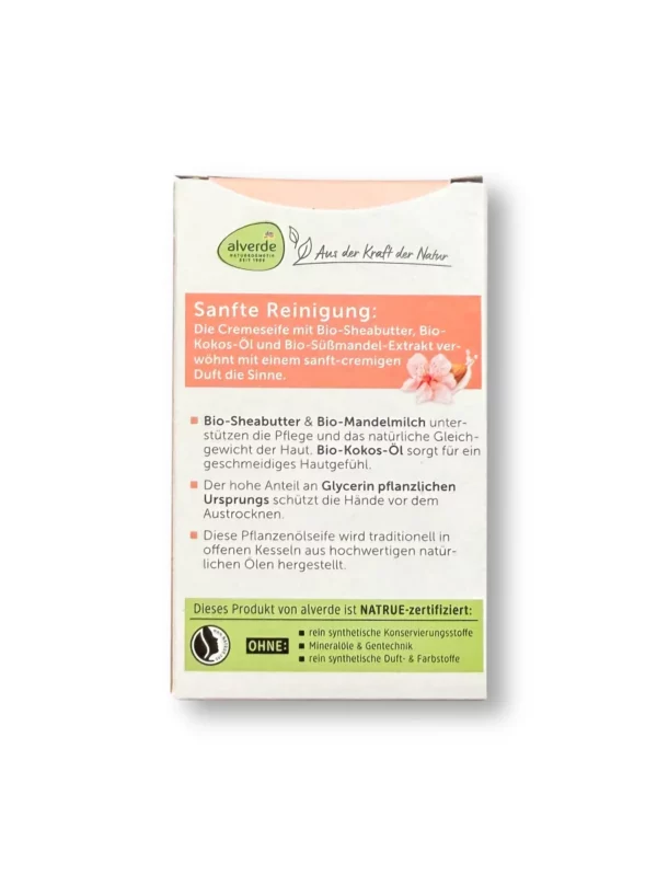 Seifenstück Cremeseife mit Sheabutter & Mandelmilch, 100 g Seifenstück Cremeseife mit Sheabutter & Mandelmilch, 100 g