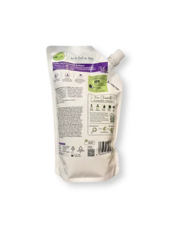 Flüssigseife Lavendel, Malve Nachfüllpack, 500 ml