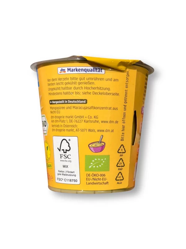 Joghurtalternative Mango Maracuja Hafer, 160 g