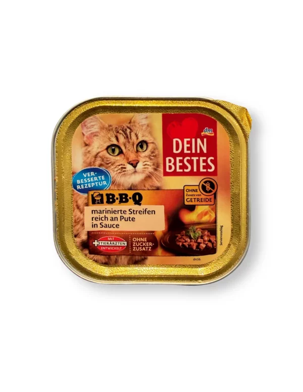 Nassfutter Katze reich an Pute, BBQ, 100 g Nassfutter Katze reich an Pute, BBQ, 100 g