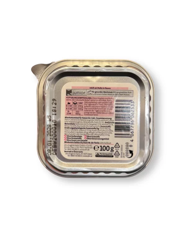 Nassfutter Katze Kitten reich an Huhn in Sauce, Junior, 100 g Nassfutter Katze Kitten reich an Huhn in Sauce, Junior, 100 g
