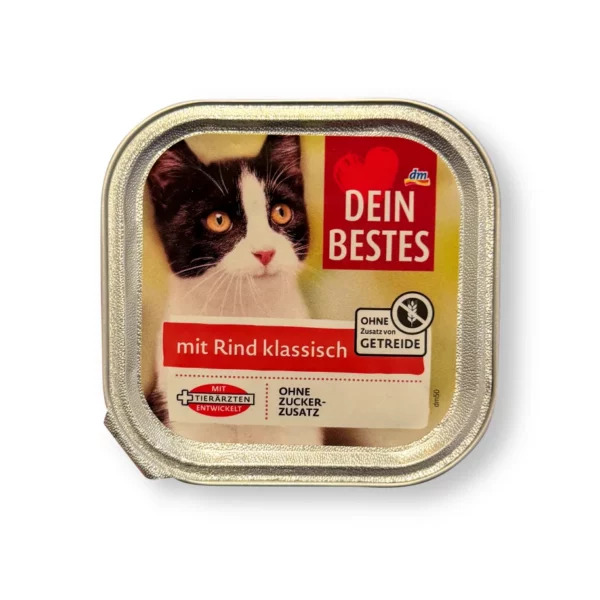Nassfutter Katze mit Rind, 100 g Nassfutter Katze mit Rind, 100 g