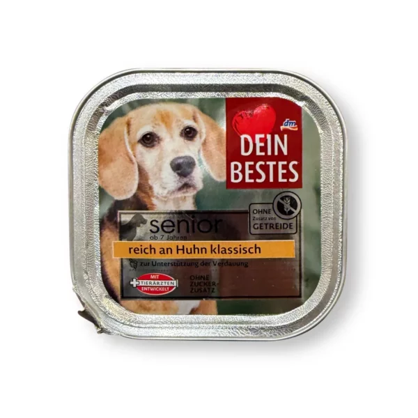 Nassfutter Hund reich an Huhn mit Kartoffel, Senior, 150 g