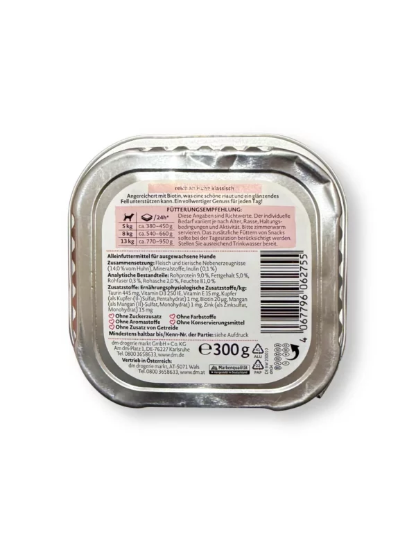 Nassfutter Hund reich an Huhn, 300 g Nassfutter Hund reich an Huhn, 300 g