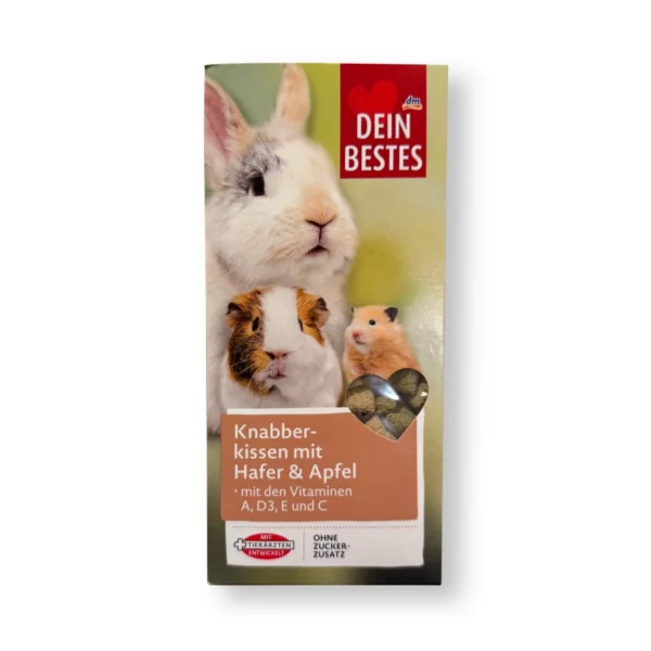 Nagersnack Knabberkissen mit Hafer & Apfel, 125 g