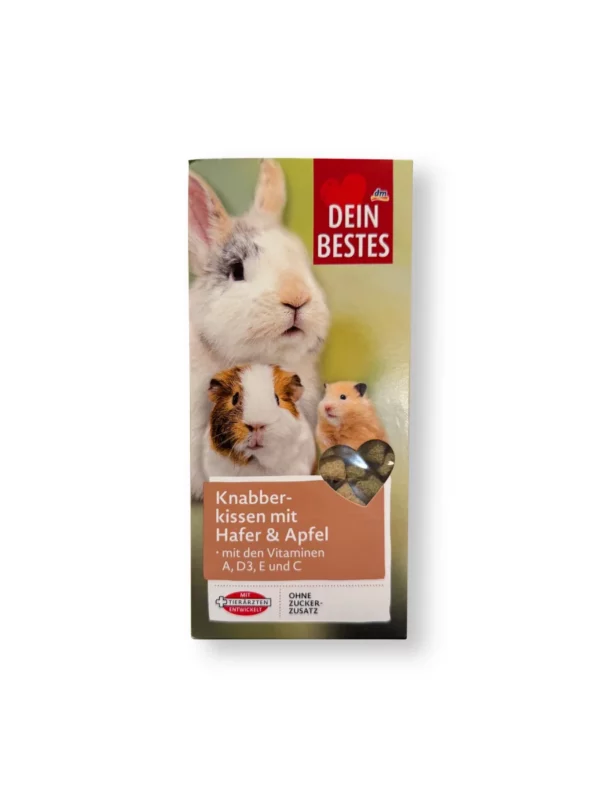 Nagersnack Knabberkissen mit Hafer & Apfel, 125 g Nagersnack Knabberkissen mit Hafer & Apfel, 125 g