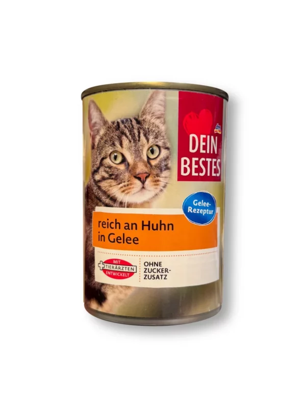 Nassfutter Katze reich an Huhn in Gelee, 415 g Nassfutter Katze reich an Huhn in Gelee, 415 g