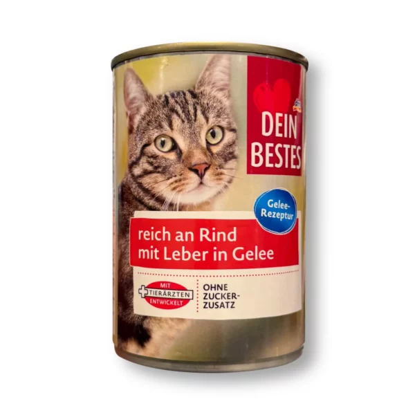 Nassfutter Katze reich an Rind in Gelee, 415 g Nassfutter Katze reich an Rind in Gelee, 415 g