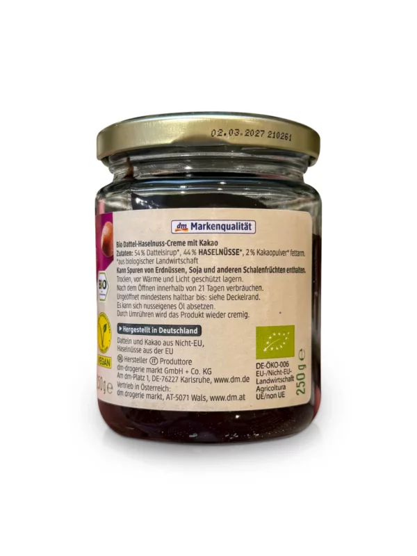 Dattel-Haselnuss Creme, 250 g