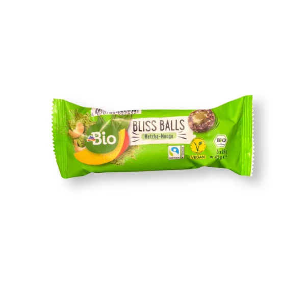 Bliss Balls, Matcha-Mango, 45 g