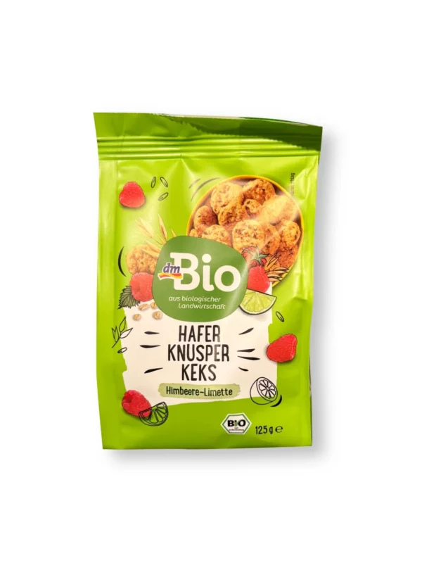 Cookies, Oat Crisp Cookies, Raspberry-Lime, 125 g