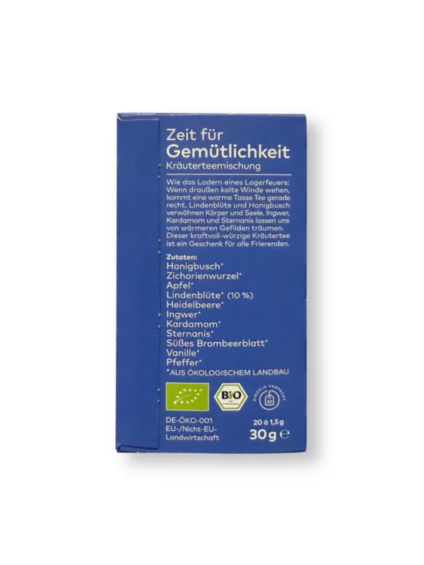 Kräutertee "Zeit für Gemütlichkeit" (20 Beutel), 30 g Kräutertee "Zeit für Gemütlichkeit" (20 Beutel), 30 g