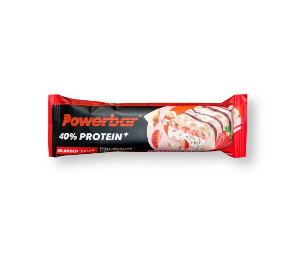 Proteinriegel, 40% Protein+, Strawberry White Choc Geschmack, 40 g