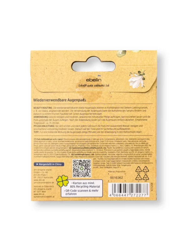 Reusable eye pads (1 pair), 2 pcs Reusable eye pads (1 pair), 2 pcs